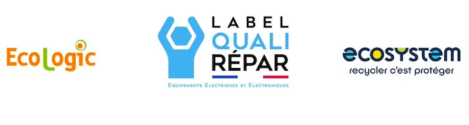 QualiRépar, EcoLogic et EcoSystem — éco-organismes partenaires de Mon Atelier pour la prime Bonus Réparation